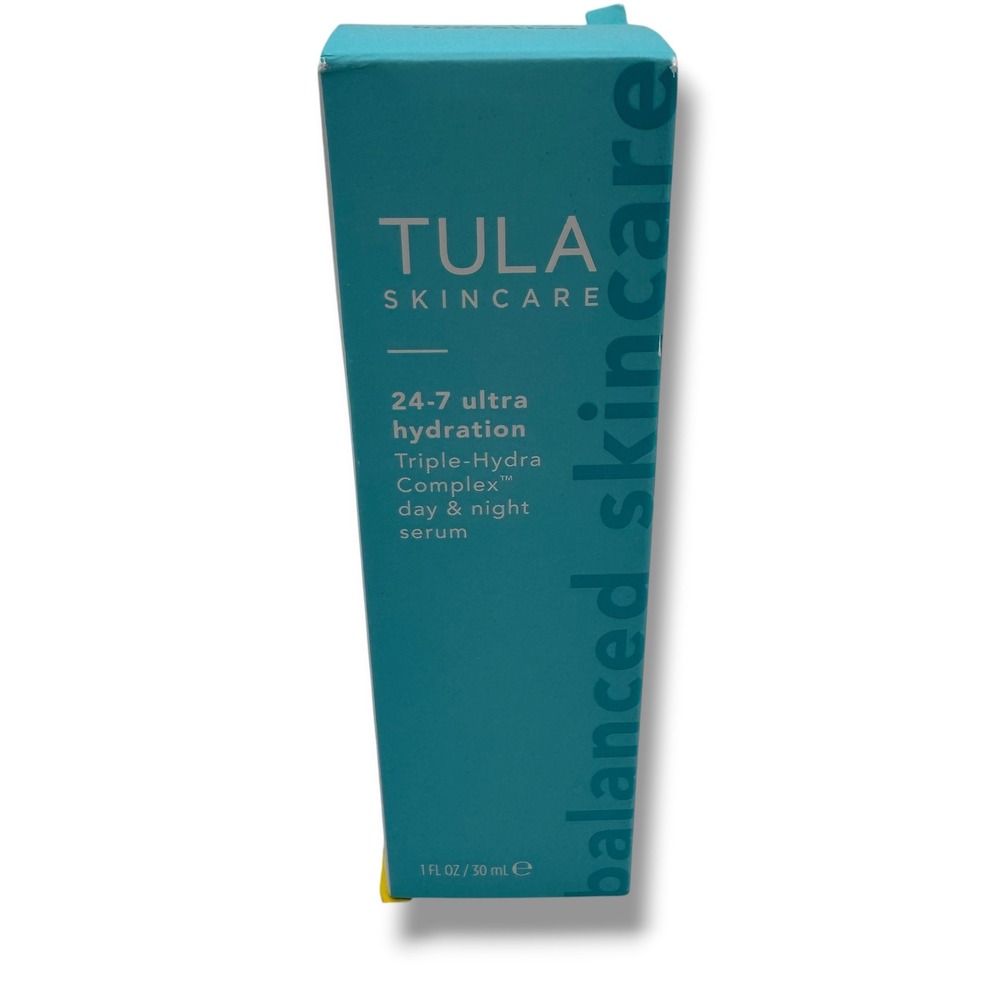 Tula Skincare 24-7 Ultra Hydration Serum 1oz Blue Triple-Hydra Complex